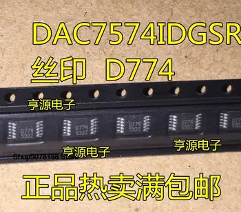 5pieces DAC7574IDGSR DAC7574 D774 MSOP10 ||